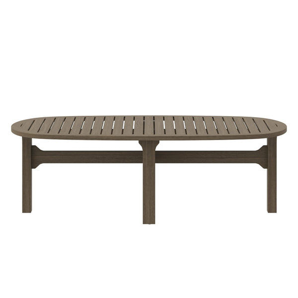Modway Furniture Saratoga Teak Wood Outdoor Coffee Table - Stylish, Durable, Weather-Resistant Design for Patios EEI-7246-WGR