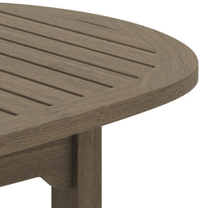 Modway Furniture Saratoga Teak Wood Outdoor Coffee Table - Stylish, Durable, Weather-Resistant Design for Patios EEI-7246-WGR