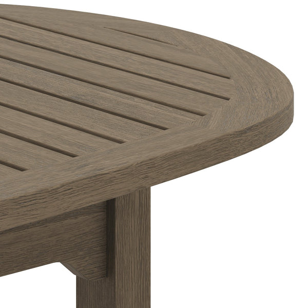 Modway Furniture Saratoga Teak Wood Outdoor Coffee Table - Stylish, Durable, Weather-Resistant Design for Patios EEI-7246-WGR