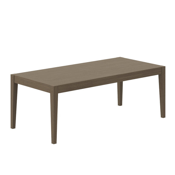 Modway Furniture Northlake Solid Teak Outdoor Dining Set Seats Eight with Cross-back Armchairs Weathered Gray Pebble EEI-7271-WGR-PEB