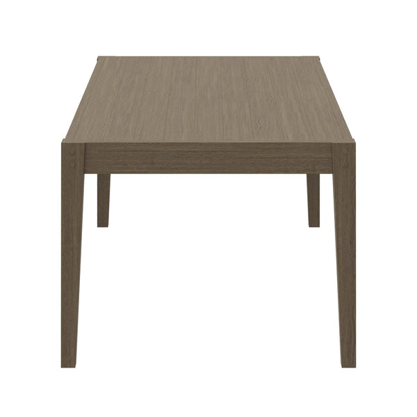 Modway Furniture Northlake Solid Teak Outdoor Dining Set Seats Eight with Cross-back Armchairs Weathered Gray Pebble EEI-7271-WGR-PEB