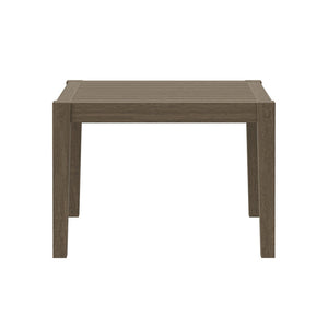 Modway Furniture Northlake Outdoor Teak Side Table - Weather-Resistant, Stylish Slatted Accent for Patios & Gardens EEI-7258-WGR