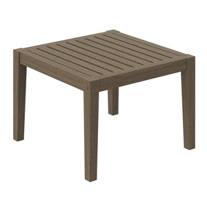 Modway Furniture Northlake Outdoor Teak Side Table - Weather-Resistant, Stylish Slatted Accent for Patios & Gardens EEI-7258-WGR