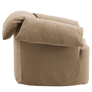 Modway Furniture Lark Oversized Barrel Lounge Chair with Removable Slipcover for Reading Nooks Almond EEI-7259-ALM