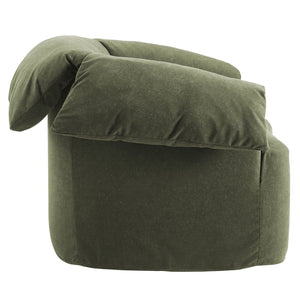 Modway Furniture Lark Oversized Barrel Lounge Chair with Removable Slipcover for Reading Nooks Sage EEI-7259-SGE