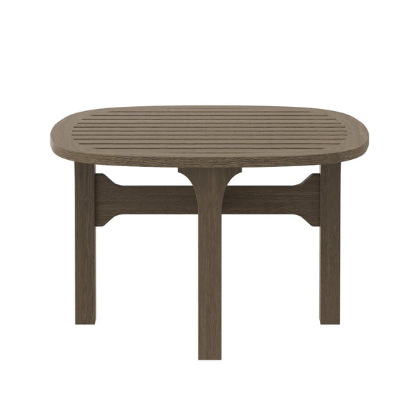 Modway Furniture Saratoga Outdoor Teak Wood Side Table - Stylish, Durable, and Perfect for Patios & Gardens EEI-7263-WGR