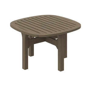 Modway Furniture Saratoga Outdoor Teak Wood Side Table - Stylish, Durable, and Perfect for Patios & Gardens EEI-7263-WGR