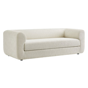 Modway Furniture Leif 89" Boucle Upholstered Sofa - Contemporary Tuxedo Design with Plush Comfort for Any Space EEI-7280-PRL