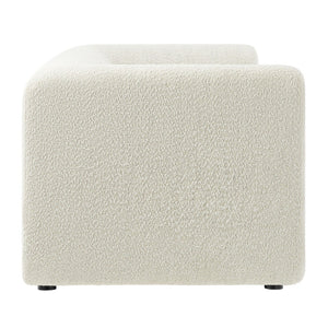 Modway Furniture Leif 89" Boucle Upholstered Sofa - Contemporary Tuxedo Design with Plush Comfort for Any Space EEI-7280-PRL