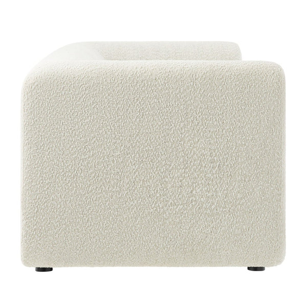 Modway Furniture Leif 89" Boucle Upholstered Sofa - Contemporary Tuxedo Design with Plush Comfort for Any Space EEI-7280-PRL