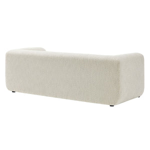 Modway Furniture Leif 89" Boucle Upholstered Sofa - Contemporary Tuxedo Design with Plush Comfort for Any Space EEI-7280-PRL