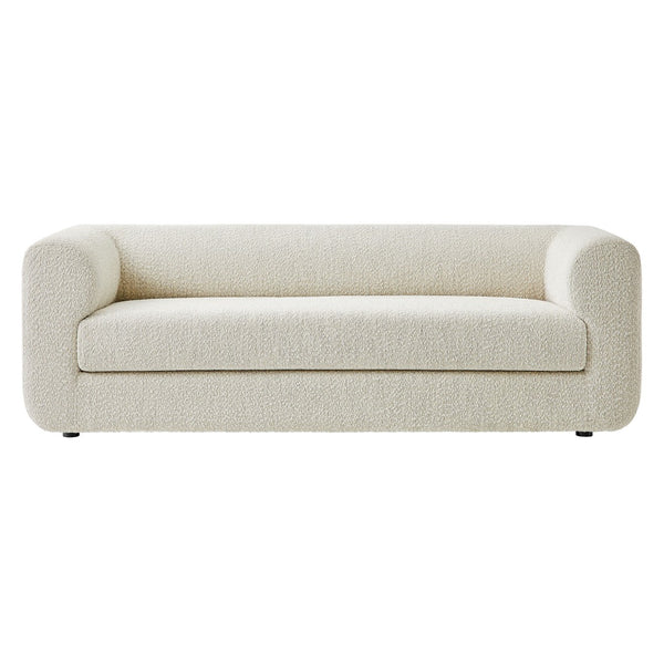 Modway Furniture Leif 89" Boucle Upholstered Sofa - Contemporary Tuxedo Design with Plush Comfort for Any Space EEI-7280-PRL
