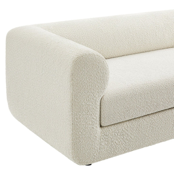 Modway Furniture Leif 89" Boucle Upholstered Sofa - Contemporary Tuxedo Design with Plush Comfort for Any Space EEI-7280-PRL