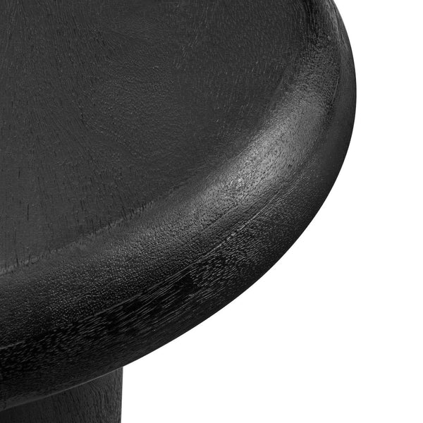 Modway Furniture Mavina Mango Wood Side Table – Modern Accent Piece with Natural Warmth for Your Living Space Black EEI-7284-BLK