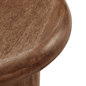 Modway Furniture Mavina Mango Wood Side Table – Modern Accent Piece with Natural Warmth for Your Living Space Walnut EEI-7284-WAL