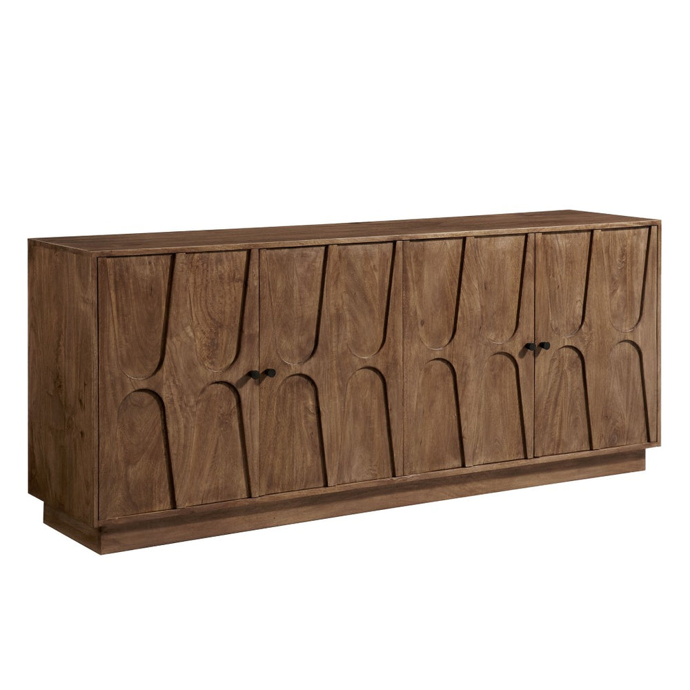 Modway Furniture Veda 72" Mango Wood Sideboard Cabinet - Modern Design, Ample Storage, Perfect for Dining & Living Spaces EEI-7285-WAL