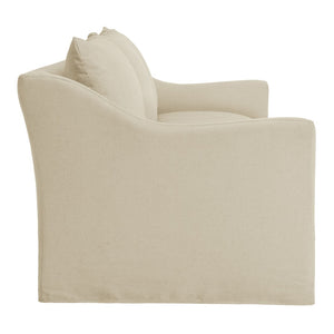 Modway Furniture Somerset Slipcovered Three Seat Sofa with Bench Cushion and Curved Arms for Living Room Linen EEI-7310-LIN
