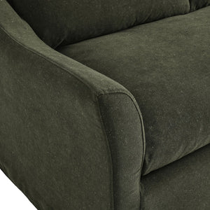 Modway Furniture Somerset Slipcovered Three Seat Sofa with Bench Cushion and Curved Arms for Living Room Sage EEI-7310-SGE