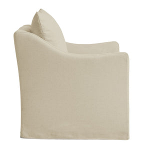 Modway Furniture Somerset Woven Fabric Slipcovered Accent Chair for Modern Farmhouse Living Rooms Linen EEI-7312-LIN