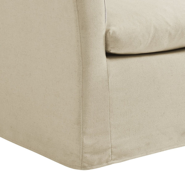 Modway Furniture Somerset Woven Fabric Slipcovered Accent Chair for Modern Farmhouse Living Rooms Linen EEI-7312-LIN