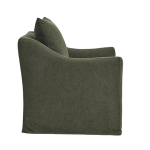 Modway Furniture Somerset Woven Fabric Slipcovered Accent Chair for Modern Farmhouse Living Rooms Sage EEI-7312-SGE