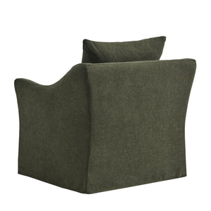 Modway Furniture Somerset Woven Fabric Slipcovered Accent Chair for Modern Farmhouse Living Rooms Sage EEI-7312-SGE