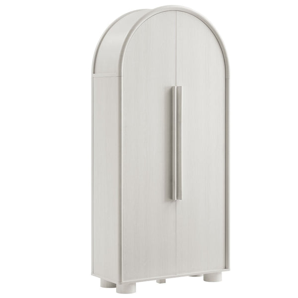 Modway Furniture Bellamy Tall Arched Storage Cabinet - Elegant Contemporary Design for Stylish Organization Solutions Ash EEI-7313-ASH