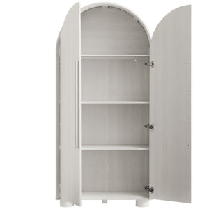 Modway Furniture Bellamy Tall Arched Storage Cabinet - Elegant Contemporary Design for Stylish Organization Solutions Ash EEI-7313-ASH