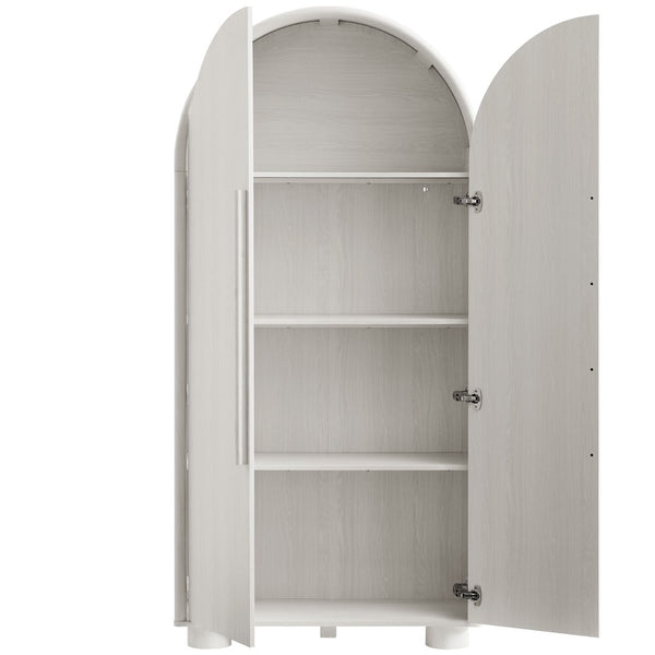 Modway Furniture Bellamy Tall Arched Storage Cabinet - Elegant Contemporary Design for Stylish Organization Solutions Ash EEI-7313-ASH
