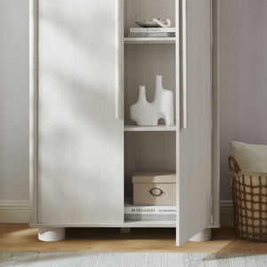 Modway Furniture Bellamy Tall Arched Storage Cabinet - Elegant Contemporary Design for Stylish Organization Solutions Ash EEI-7313-ASH