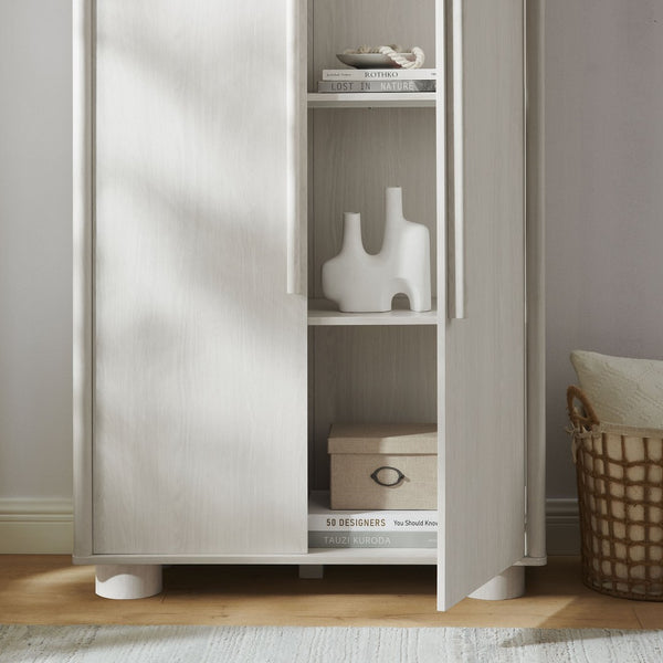 Modway Furniture Bellamy Tall Arched Storage Cabinet - Elegant Contemporary Design for Stylish Organization Solutions Ash EEI-7313-ASH