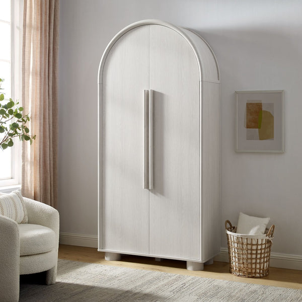 Modway Furniture Bellamy Tall Arched Storage Cabinet - Elegant Contemporary Design for Stylish Organization Solutions Ash EEI-7313-ASH