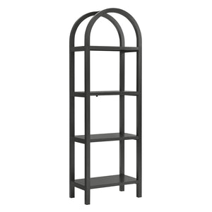 Modway Furniture Vexley 72-Inch Tall Narrow Arched Bookshelf - Modern Minimalist Design for Stunning Home Displays Black EEI-7316-BLK