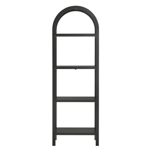 Modway Furniture Vexley 72-Inch Tall Narrow Arched Bookshelf - Modern Minimalist Design for Stunning Home Displays Black EEI-7316-BLK