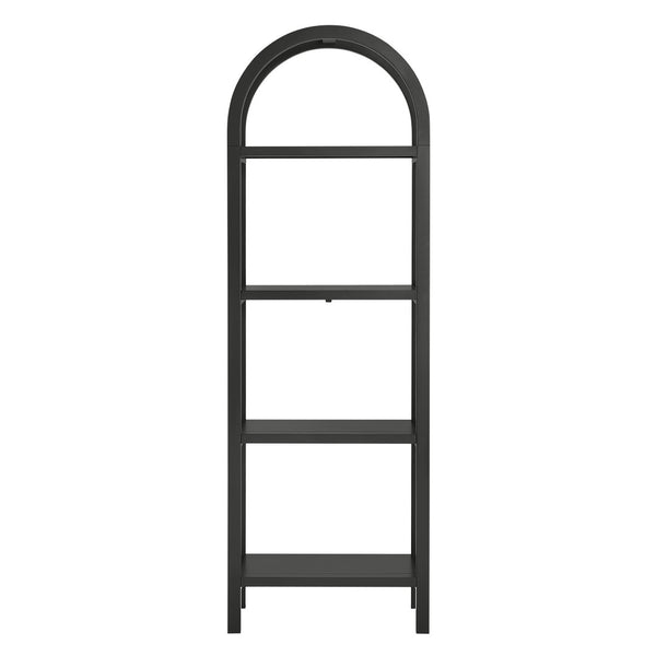 Modway Furniture Vexley 72-Inch Tall Narrow Arched Bookshelf - Modern Minimalist Design for Stunning Home Displays Black EEI-7316-BLK