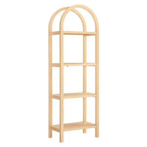 Modway Furniture Vexley 72-Inch Tall Narrow Arched Bookshelf - Modern Minimalist Design for Stunning Home Displays Natural EEI-7316-NAT