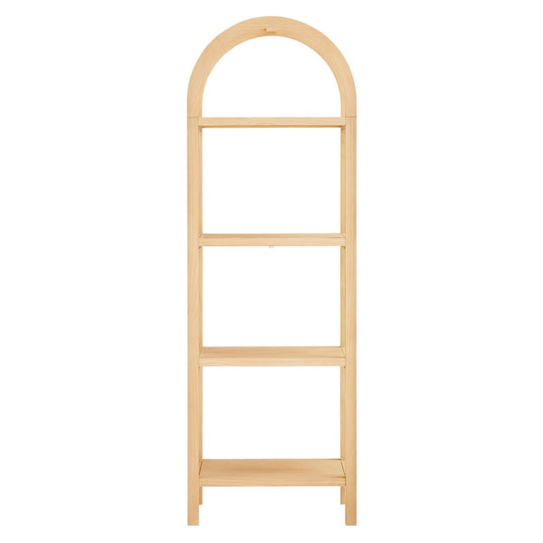 Modway Furniture Vexley 72-Inch Tall Narrow Arched Bookshelf - Modern Minimalist Design for Stunning Home Displays Natural EEI-7316-NAT