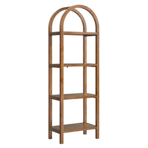 Modway Furniture Vexley 72-Inch Tall Narrow Arched Bookshelf - Modern Minimalist Design for Stunning Home Displays Walnut EEI-7316-WAL