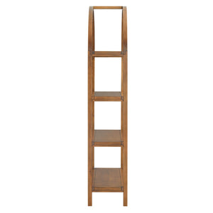 Modway Furniture Vexley 72-Inch Tall Narrow Arched Bookshelf - Modern Minimalist Design for Stunning Home Displays Walnut EEI-7316-WAL