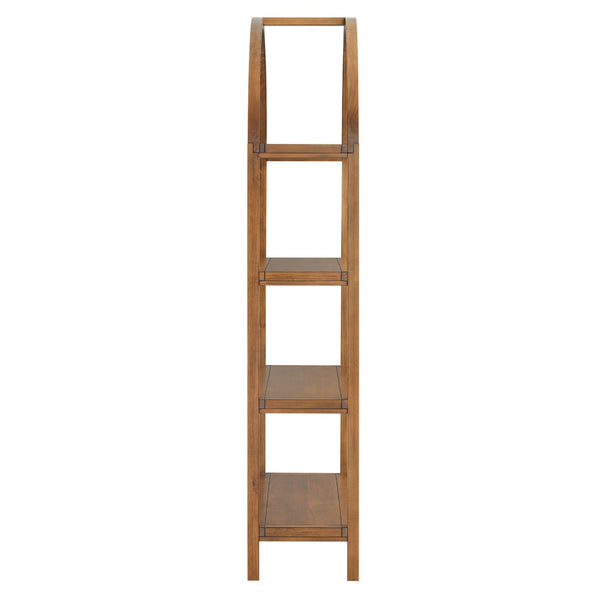 Modway Furniture Vexley 72-Inch Tall Narrow Arched Bookshelf - Modern Minimalist Design for Stunning Home Displays Walnut EEI-7316-WAL
