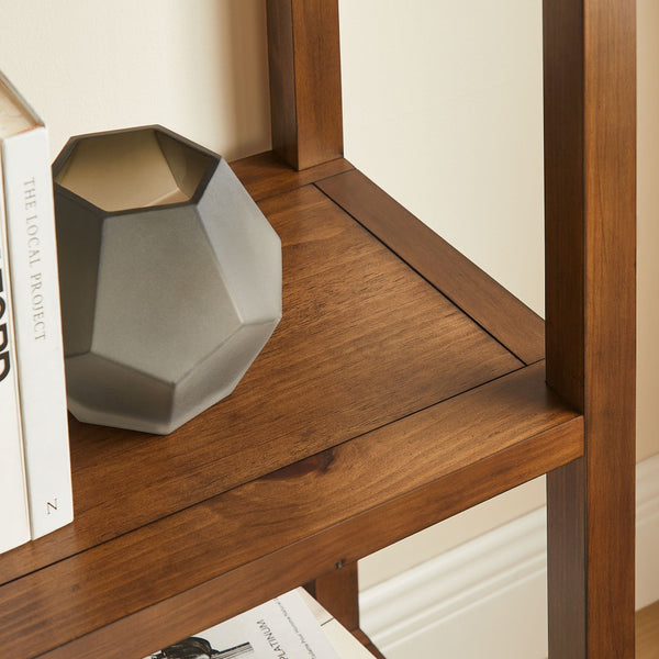 Modway Furniture Vexley 72-Inch Tall Narrow Arched Bookshelf - Modern Minimalist Design for Stunning Home Displays Walnut EEI-7316-WAL