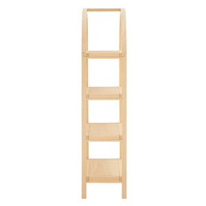 Modway Furniture Vexley 60 Inch Arched Bookshelf - Modern Open-Shelf Design for Stylish Home Display & Organization Natural EEI-7317-NAT