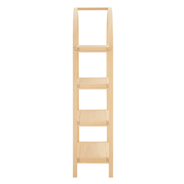 Modway Furniture Vexley 60 Inch Arched Bookshelf - Modern Open-Shelf Design for Stylish Home Display & Organization Natural EEI-7317-NAT
