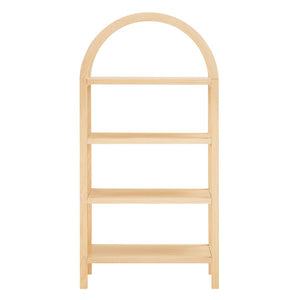 Modway Furniture Vexley 60 Inch Arched Bookshelf - Modern Open-Shelf Design for Stylish Home Display & Organization Natural EEI-7317-NAT
