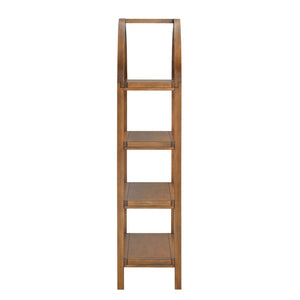 Modway Furniture Vexley 60 Inch Arched Bookshelf - Modern Open-Shelf Design for Stylish Home Display & Organization Walnut EEI-7317-WAL