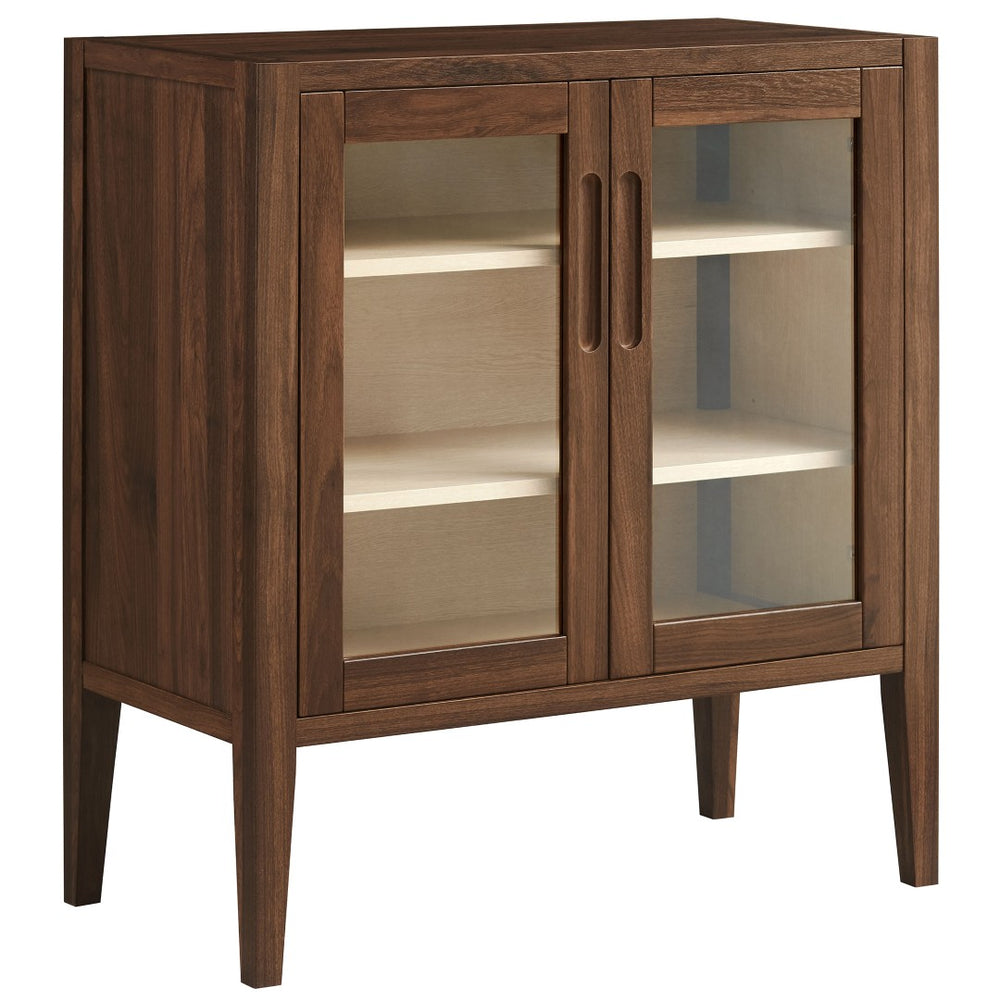 Modway Furniture Nell 36" Mid-Century Accent Cabinet - Versatile Storage & Display Solution for Stylish Interiors EEI-7321-WAL-ASH