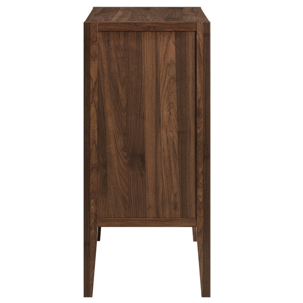 Modway Furniture Nell 36" Mid-Century Accent Cabinet - Versatile Storage & Display Solution for Stylish Interiors EEI-7321-WAL-ASH