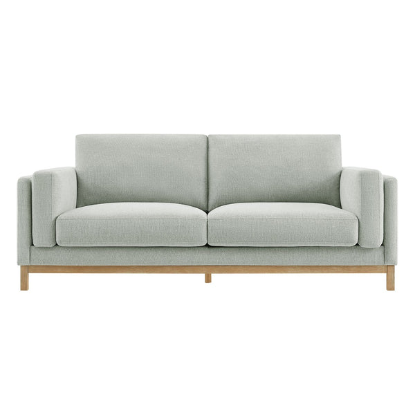 Modway Furniture Roscoe 81-Inch Fabric Sofa by Modway - Luxurious Mélange Chenille for Ultimate Comfort and Style Mist EEI-7327-MST
