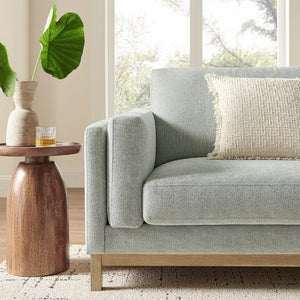 Modway Furniture Roscoe 81-Inch Fabric Sofa by Modway - Luxurious Mélange Chenille for Ultimate Comfort and Style Mist EEI-7327-MST