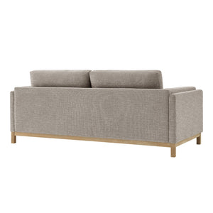 Modway Furniture Roscoe 81-Inch Fabric Sofa by Modway - Luxurious Mélange Chenille for Ultimate Comfort and Style Pewter EEI-7327-PEW